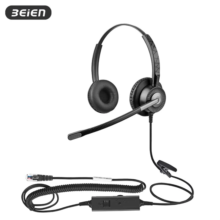 ڈیسک ٹیلیفون کے لئے مائک کے ساتھ بہترین وائرڈ VoIP ہیڈسیٹ
