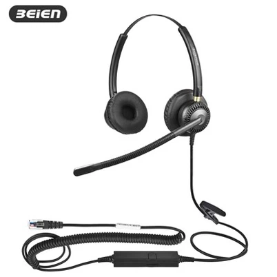 ڈوئل ENC RJ9 ٹیلی فون جیک ہیڈسیٹ