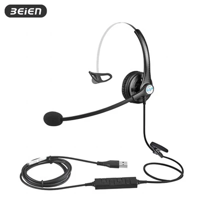 مونو اوور ایئر ہیڈ فون USB کے ساتھ